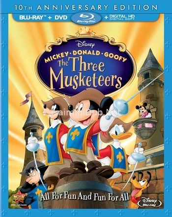  Mickey Donald Goofy The Three Musketeers (2004) Movie Poster